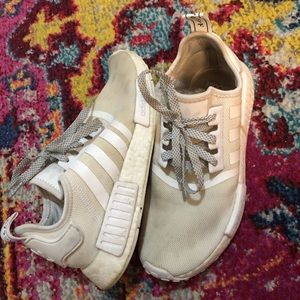 Adidas nmd white sneakers